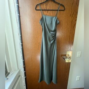 Zara Green Silky Dress
